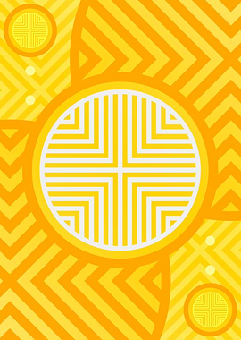 Happy Yellow Orange Glyph