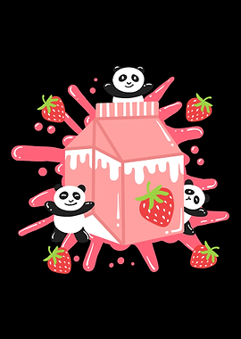 Strawberry Milk Drink Pand