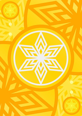 Happy Yellow Orange Glyph