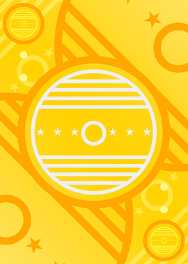 Happy Yellow Orange Glyph
