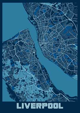 Liverpool City Map England