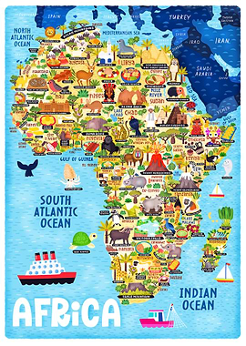 Africa Food and Animal Map