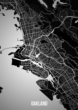 Oakland dark map