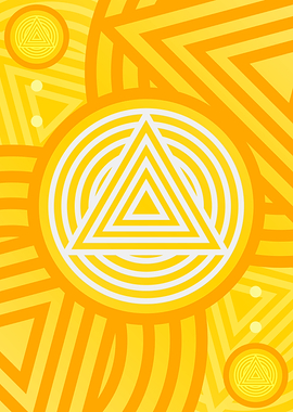 Happy Yellow Orange Glyph