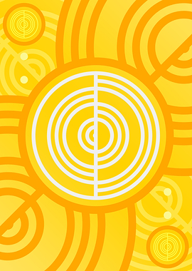 Happy Yellow Orange Glyph