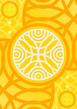 Happy Yellow Orange Glyph