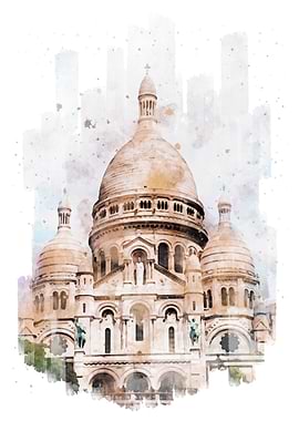 Sacre Coeur Watercolor