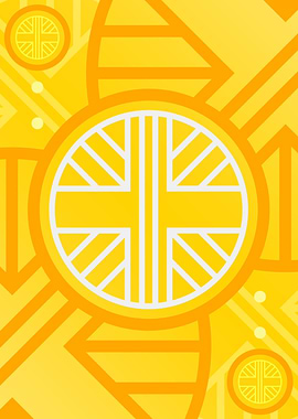 Happy Yellow Orange Glyph