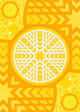 Happy Yellow Orange Glyph