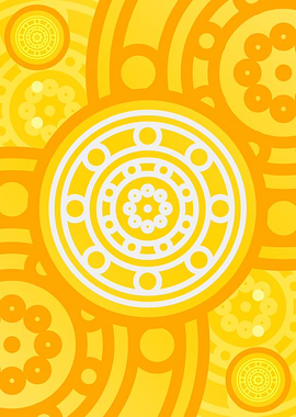 Happy Yellow Orange Glyph