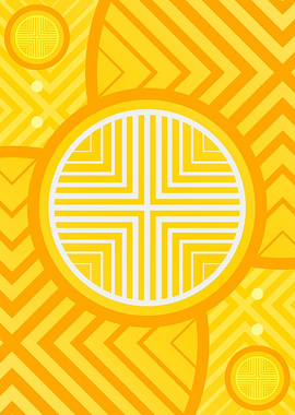 Happy Yellow Orange Glyph