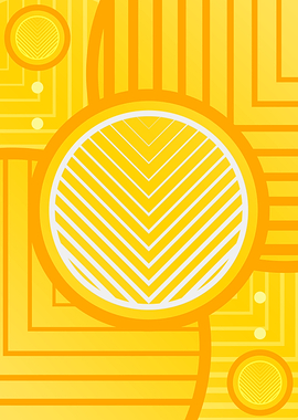 Happy Yellow Orange Glyph