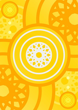 Happy Yellow Orange Glyph