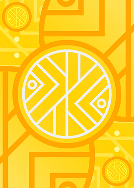 Happy Yellow Orange Glyph