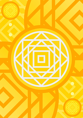 Happy Yellow Orange Glyph