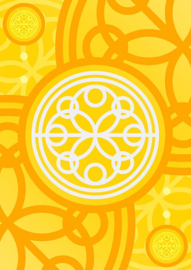 Happy Yellow Orange Glyph
