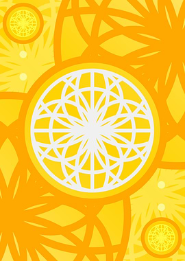 Happy Yellow Orange Glyph