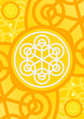 Happy Yellow Orange Glyph