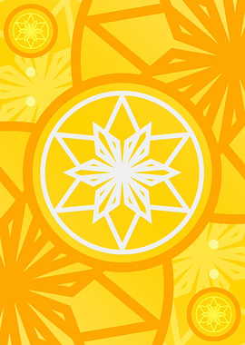 Happy Yellow Orange Glyph