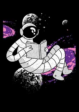 Astronaut Book Reader