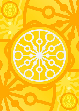 Happy Yellow Orange Glyph