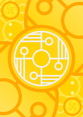 Happy Yellow Orange Glyph