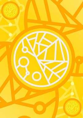 Happy Yellow Orange Glyph