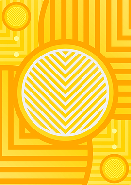 Happy Yellow Orange Glyph