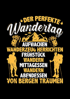 Perfekte Tag Wandern Berge
