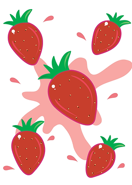 Juicy Strawberry Artwork