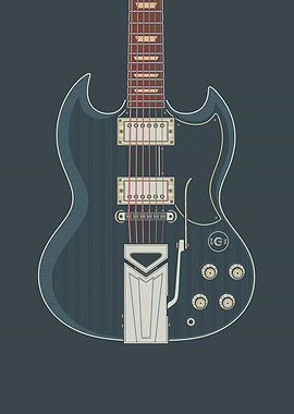 Dark Rock Solid Guitar