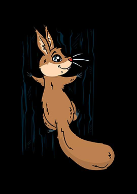 Squirrel Climbing Up