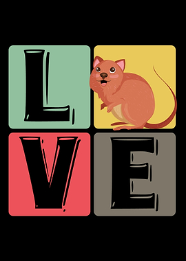 Love Quokka Cute Animal