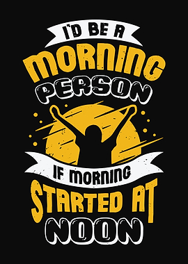 Funny Late Sleeper Design