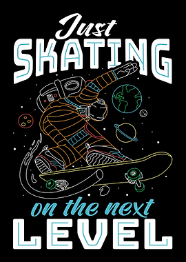 Skating astronaut skater
