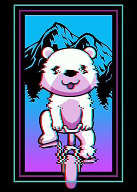 Kawaii Bear Biker