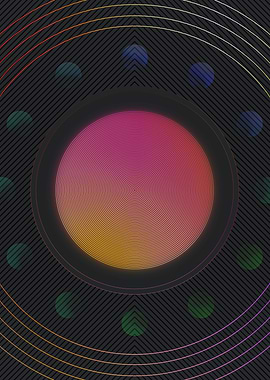 Neon Geometric Glyph Runes