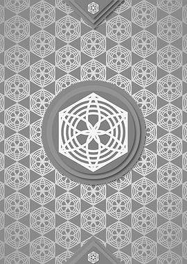 Geometric Sign Pattern Art