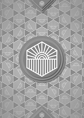 Geometric Rune Pattern Art