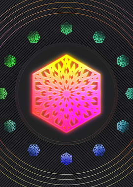 Neon Glyphs Mandalas Runes