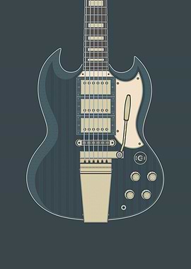 Custom Dark Solid Guitar