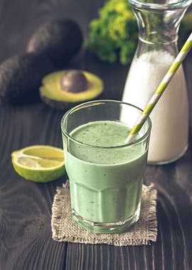 Avocado coconut smoothie