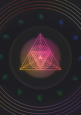 Neon Geometric Glyph Runes