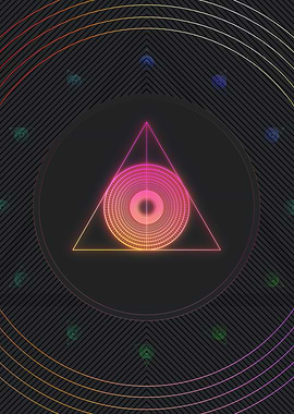 Neon Geometric Glyph Runes