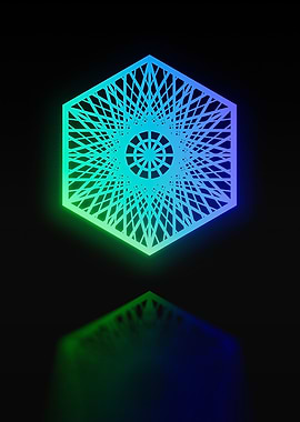 Neon Geometric Glyph Runes