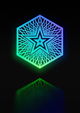 Neon Geometric Glyph Runes