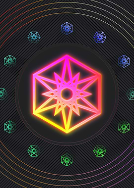 Neon Glyphs Mandalas Runes