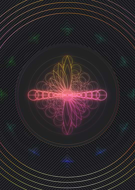 Neon Glyphs Mandalas Runes