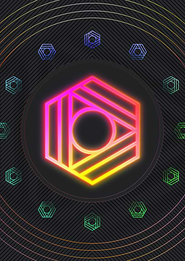 Neon Glyphs Mandalas Runes