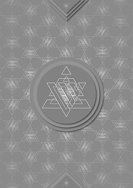 Geometric Rune Pattern Art